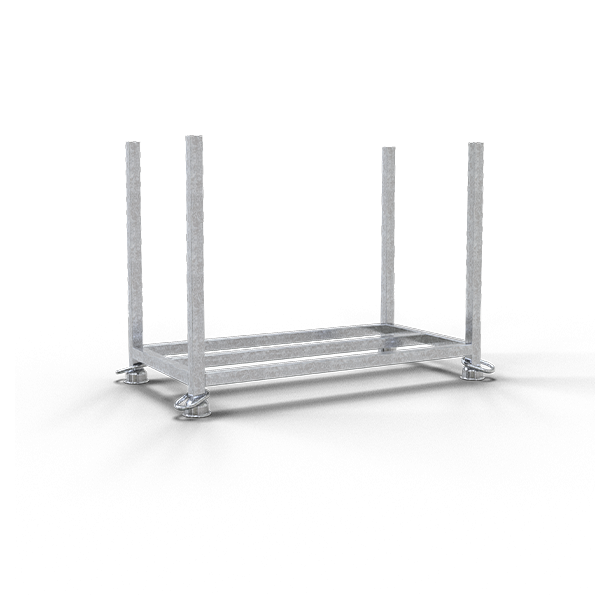 Stackable pallet | for base plates | galvanized